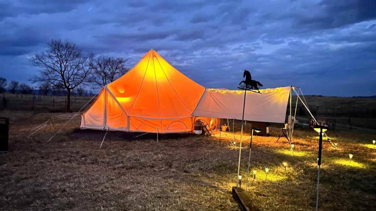 Shenandoah Valley Glamping - Amazing Views - Farm Edinburg Bagian luar foto